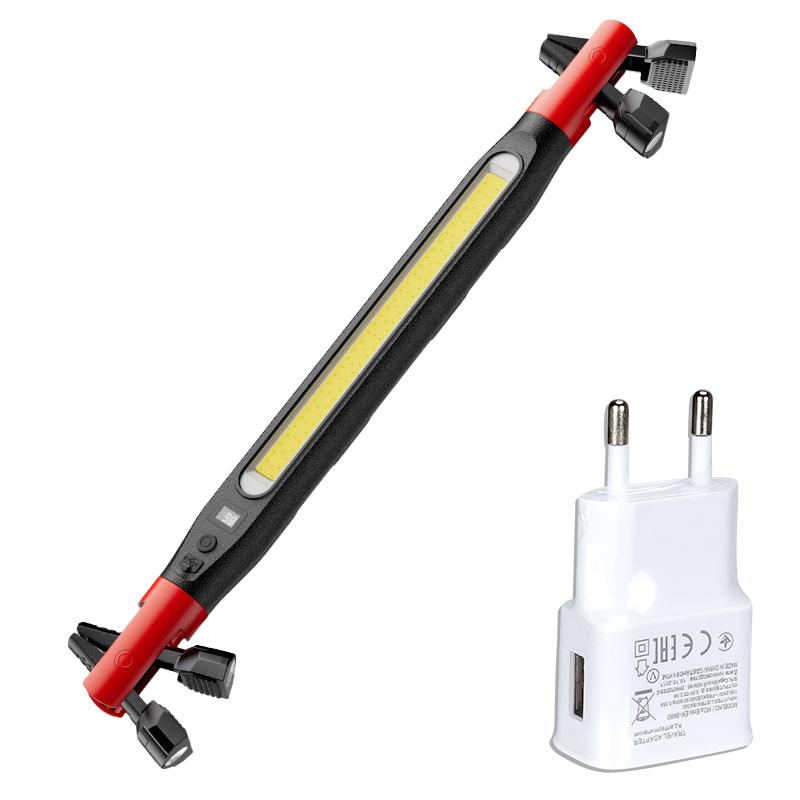 Super Bright LED Flashlight Magnetic Work Light Rechargeable Underhood Work Lamp Bar Built-in Battery for Car Repair Outdoor