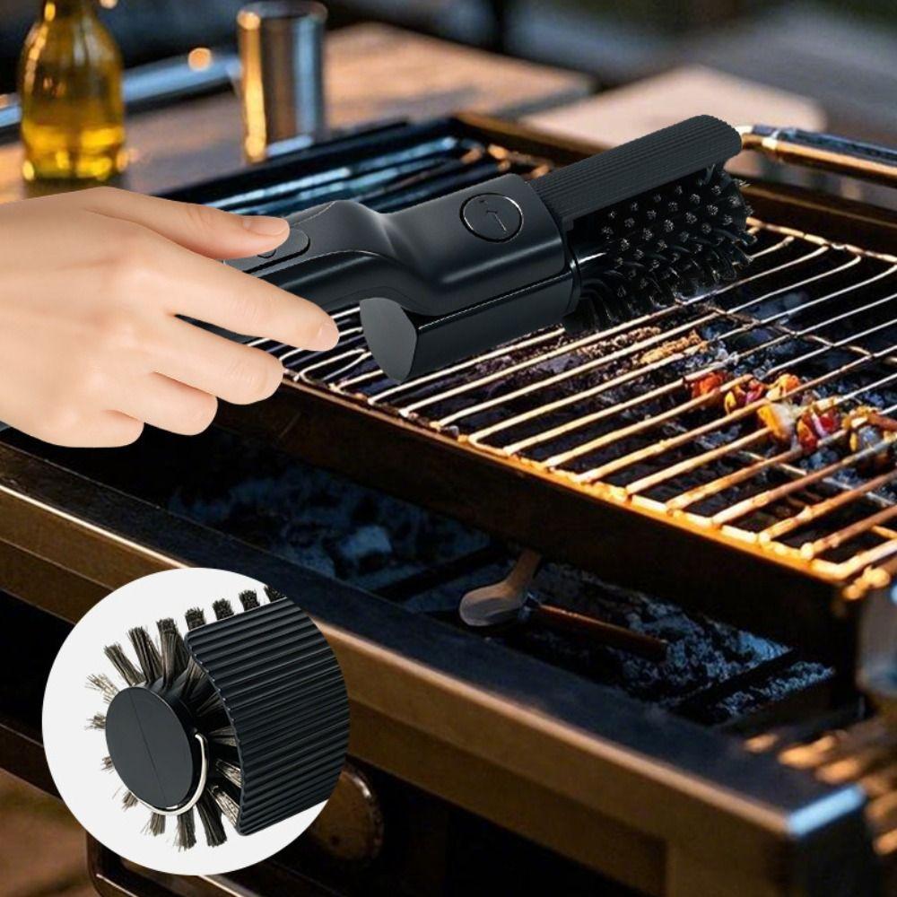 360 Degree Rotate Electric Grill Brush Rechargeable Barbecue Grill Cleaning Brush  BBQ Accessories