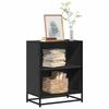 VidaXL Bookcase Black 60x35x76 Cm Engineered Wood, Bookcase, Room Divider, Divider, Storage Cabinet, 849099