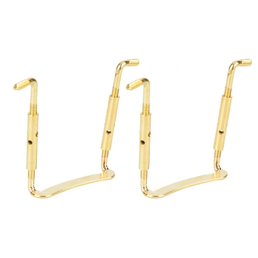 3PCS Gold Color Violin Chin Rest Clamp Metal Violin Replacement Parts Violin Replacement