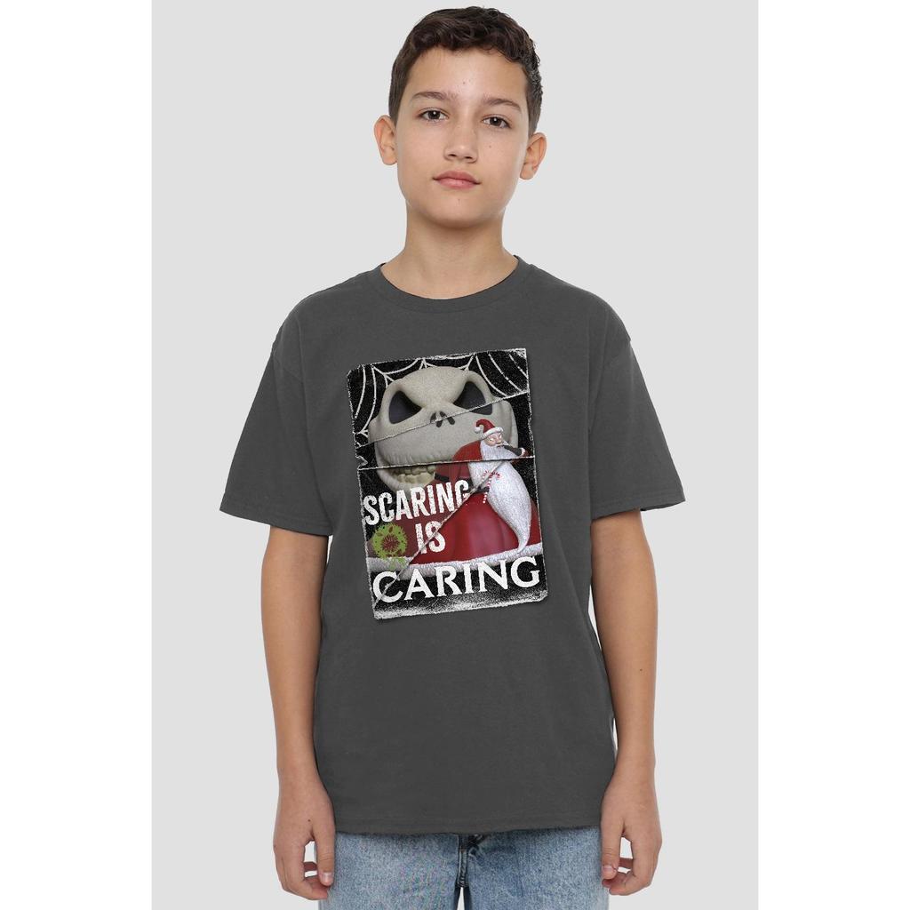 The Nightmare Before Christmas Childrens/Kids Scaring Is Caring T-Shirt