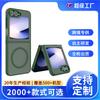 Подходит для Z FLIP6, чувствительный к коже, магнитный чехол для мобильного телефона, Samsung z flip 6, матовый полупрозрачный чехол для мобильного телефона MagSafe
