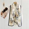 Double-side 100% Real Silk Scarf for Women Spring and Summer Mulberry Silk Ribbon Scarf All-match Small Long Neckerchief Shawl