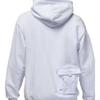 Jordan X SoleFly Collab Series Solid Color Hoodie With Large Pocket And Drawstring Long Sleeves Men Tops Light-Blue DV7510-085