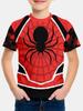 Boy's Breathable T-Shirt Spider Graphic Children Pajama Animal Pattern Crew Neck Cartoon Casual Daily Top For Kids Short Sleeve