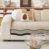 Minimalist Wavy Line Sofa Cushion Soft Cloud Sofa Cushion Chenier Non-Slip Seat Cushion Lazy Atmosphere In Living Room