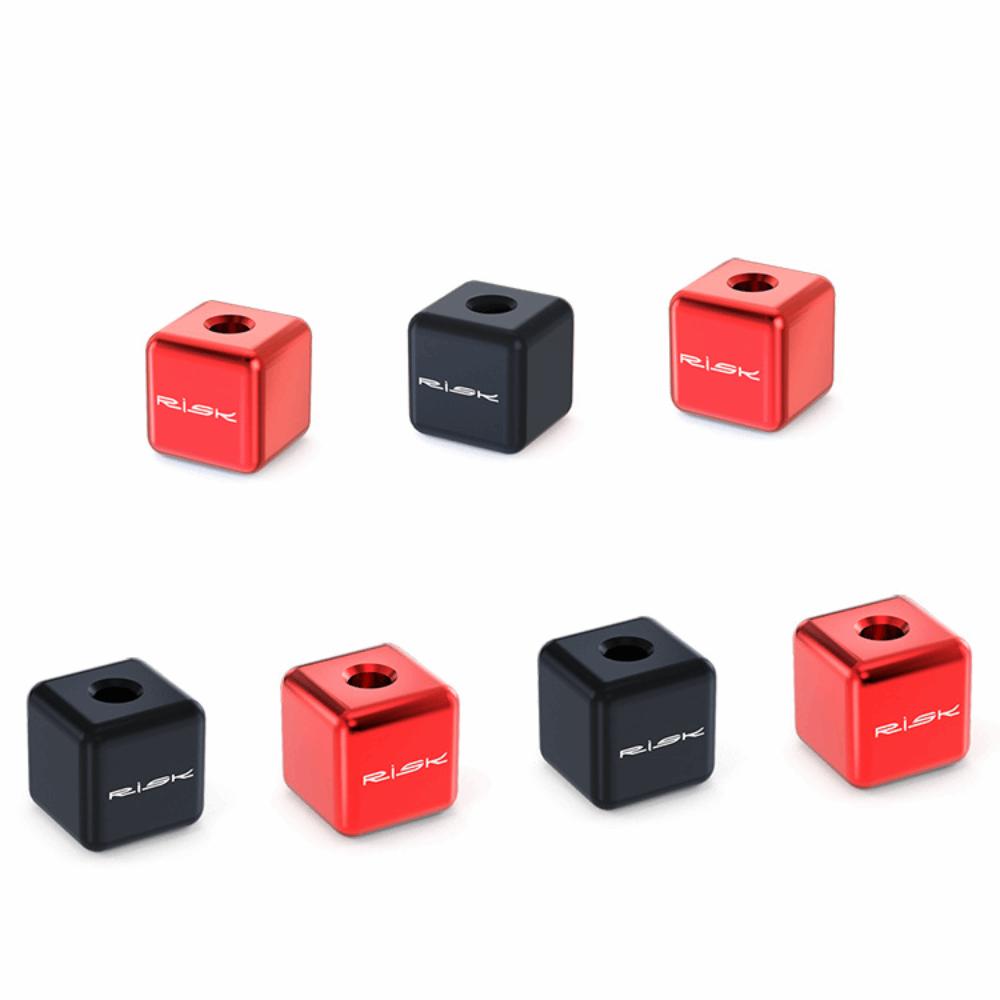 Cube Bike Cable End Caps Aluminum Alloy Bicycle Cable Crimps Durable Brake Cable Ends Bike Build