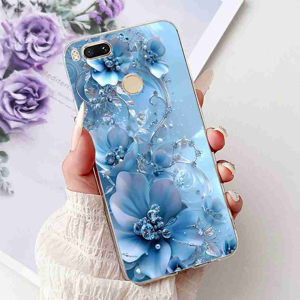 Чехол для Xiaomi Mi A1 MDG2 MDI2, модная расписная крышка из мягкого силикона TPU для Xiaomi Mi A1 Mi 5X 5.5", разноцветный цветочный чехол для телефона