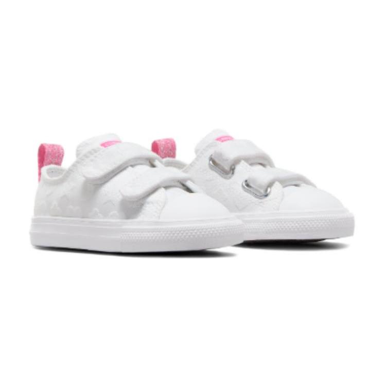 Converse Кеды Chuck Taylor All Star Canvas с амортизацией, износостойкие, низкие, детские, холщовые, белые, для подростков, A06329C