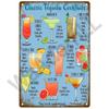 Metal Sign Vintage Tin Sign Cocktail Plate Decorative Poster Plaque Retro Bar Kitchen Home Wall Decor Bar Pub Club Art Man Cave