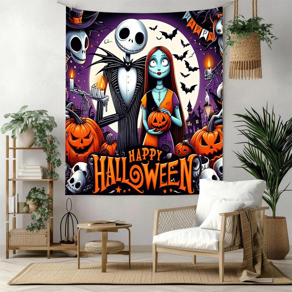 Christmas Nightmare Wall Decor Tapestry Art For Pet Memorial Birthdaywedding Party Backdrop Family Gift