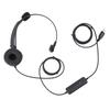 Telephone Headset with Noise Cancelling Microphone Black USB Corded Single Ear Headset for Computer