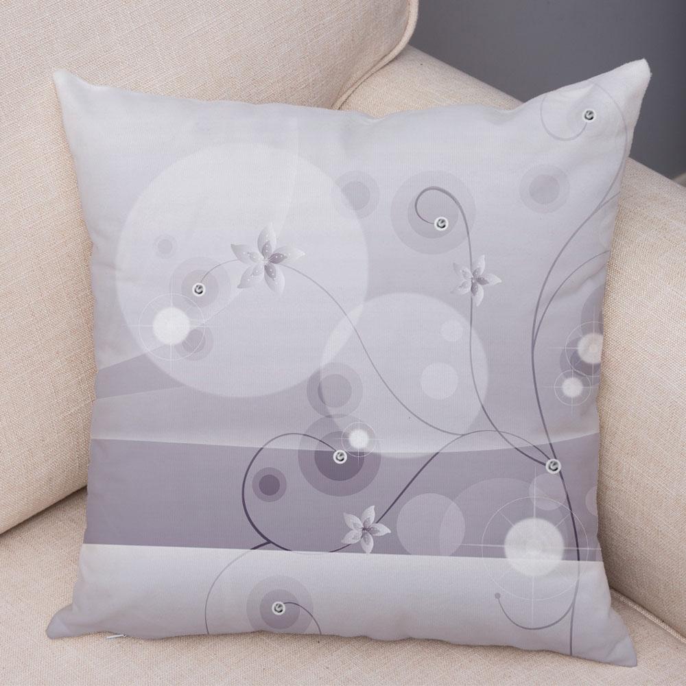 Красивая цветочная подушка, художественная наволочка для дивана, домашняя простая наволочка с геометрическим цветком