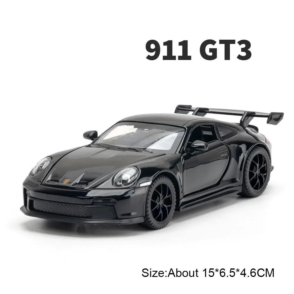 1:Масштаб 1:32 Панамера 911GT3 Миниатюрная модель спортивного автомобиля Игрушка Двери Открываются Звук Свет Модели с инерционным механизмом Литые металлические игрушки для детей