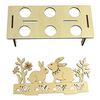 Creative DIY Rabbit Chick Easter Egg Tray Wooden Cute Party Decoration