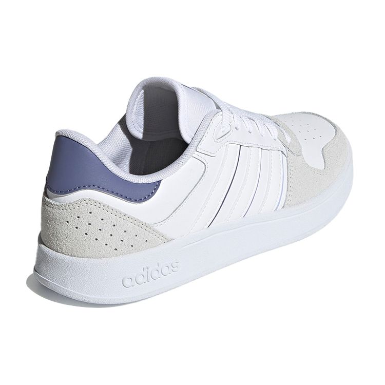 Adidas Neo Breaknet Plus Non-Slip Durable Lightweight Low-Top Skate Shoes Women Sneakers White Gray Blue GZ8069