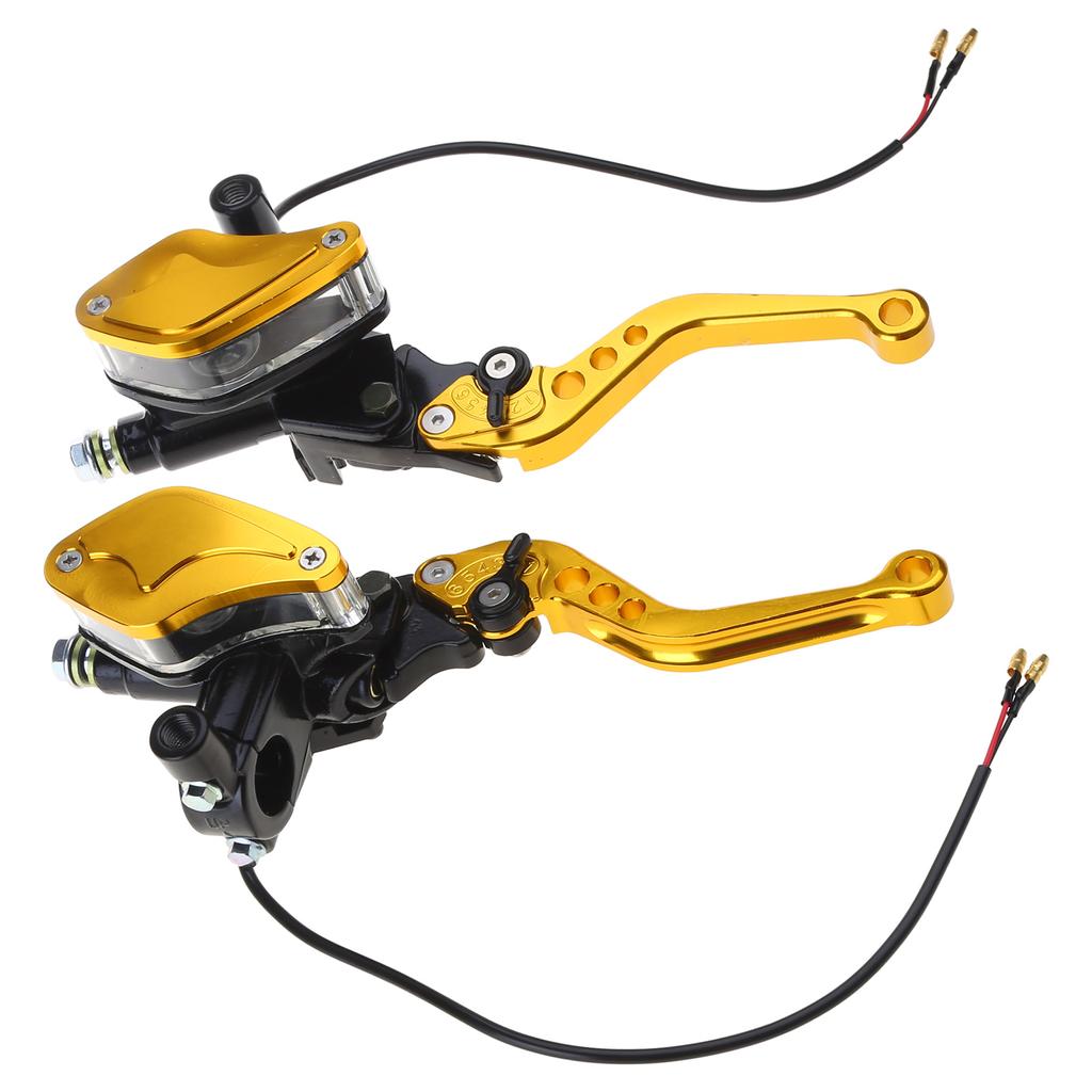 Универсальный рычаг сцепления переднего тормозного цилиндра мотоцикла для кроссового мотоцикла со стандартным рулем 7/8" 22 мм