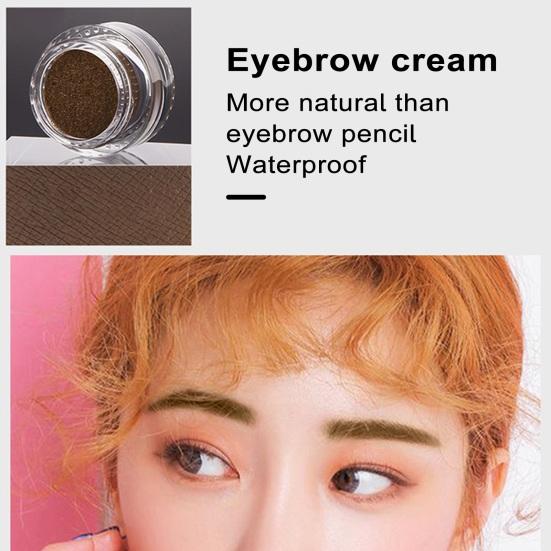 Водостойкий крем для бровей, долговечная натуральная краска для бровей, устойчивая к поту, водонепроницаемый крем для бровей против выцветания