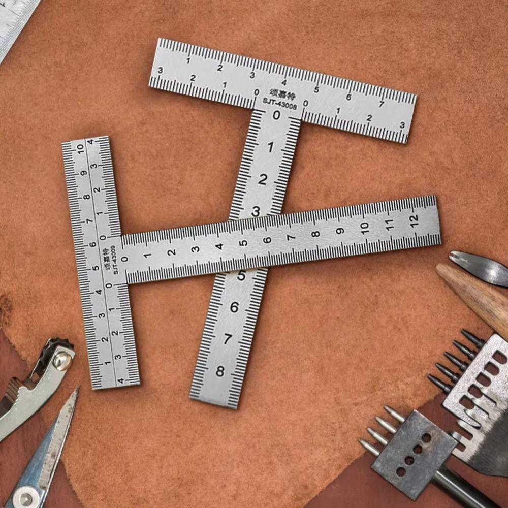 Precision Right Angle Ruler Measuring Tool Mini Framing Ruler T-Shaped Ruler Framing Gauge
