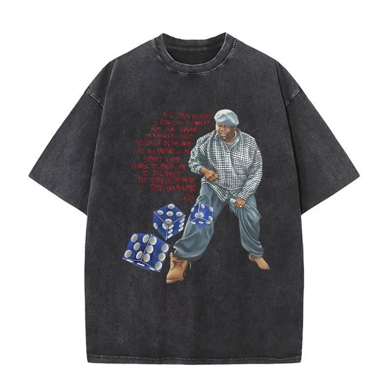 The Notorious Big Is Was All A Dream Графическая Винтажная Стиранная Футболка Хип-Хоп Рэпер Бигги Смоллс Футболки Унисекс Оверсайз Футболка