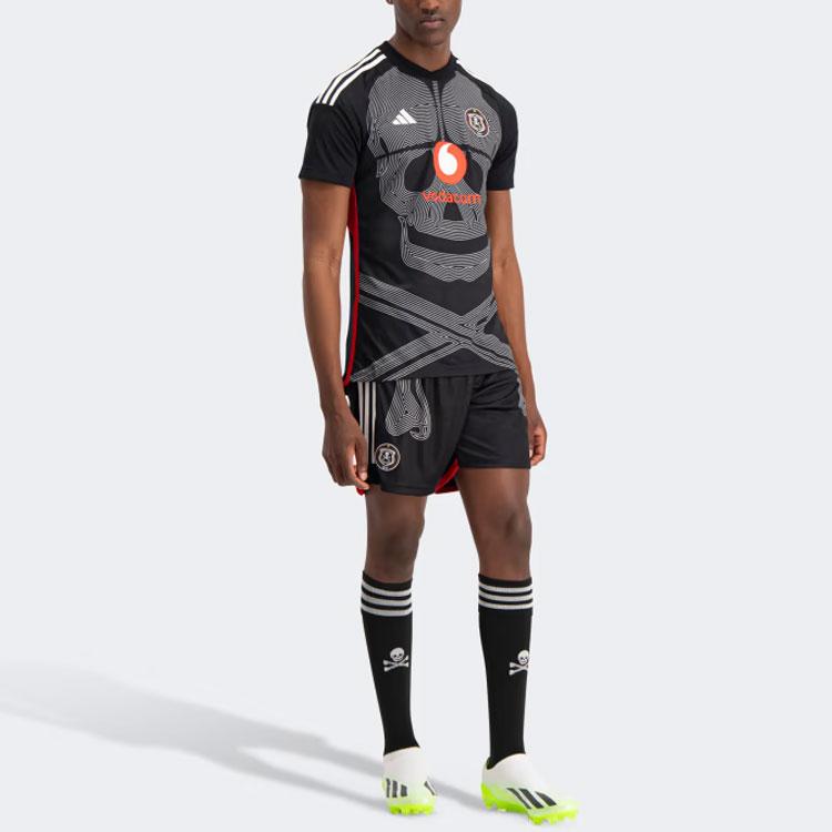 Adidas Soccer Jerseys Men's Black Moderate Straight Fit IA7112