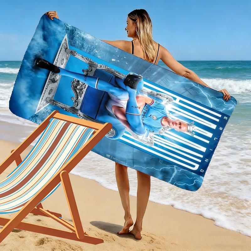 Haaland Dream Print Beach Towel, Large Soft Quick Dry Towel for Beach Camping Swimming
