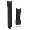 20mm Watch Band Silicone Pin Buckle Watch Strap Replacement Part AccessoryBlack
