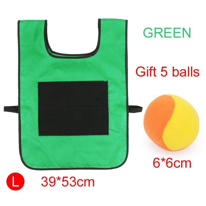 Children Sports Toys Sticky Ball Vests with Soft Balls Colorful Parent Child Exercise Outdoor Activity Game Dodgeball TMZ