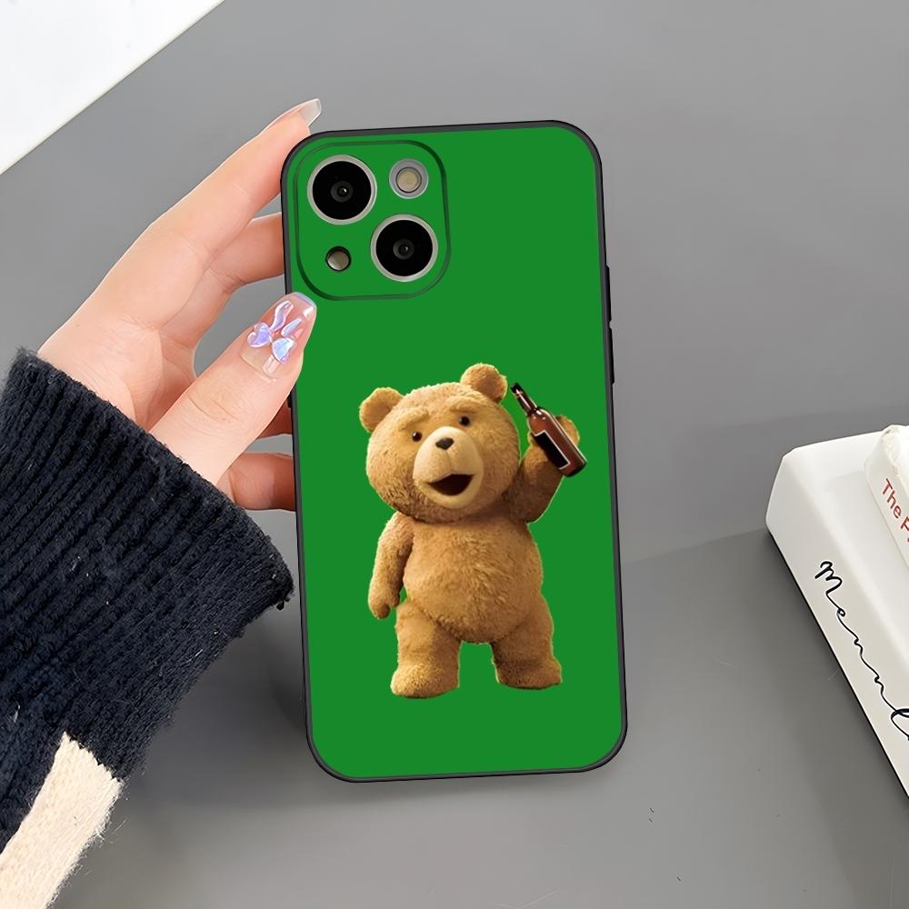 Мультяшный плюшевый мишка Чехол для телефона Для iPhone 15 Pro Max 14 Pro 16 Plus 12 13 11 Xr X Xs 8 7 Plus Силиконовая задняя крышка