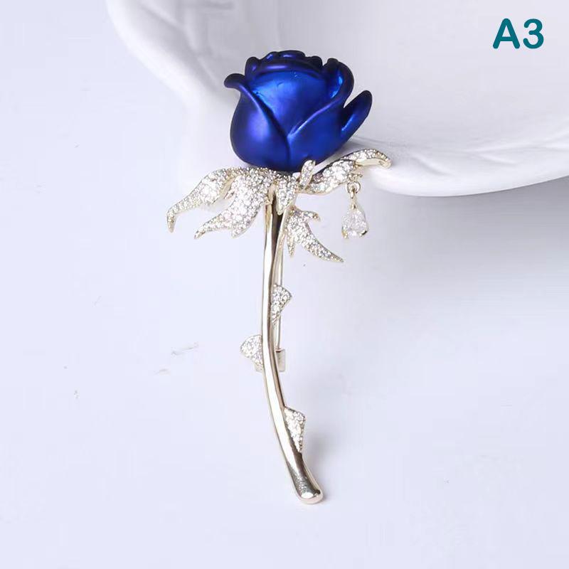 Elegant  Rose Flower Brooches Lapel Pins Jewelry Decoration