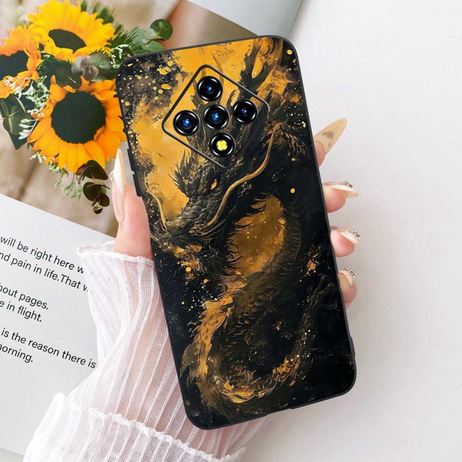 Модный крутой чехол для Infinix Zero8 Zero8i Мягкий черный силиконовый ТПУ задняя крышка для Infinix Zero 8 8i X687B X687 Чехлы для телефона