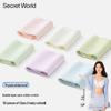 SecretWorld Women's Seamless Mid-Waist 7A Antibacterial Cotton Briefs