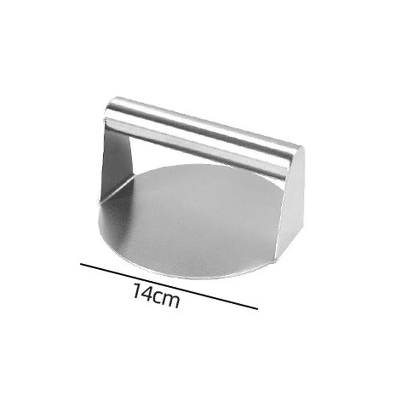 Пресс для бургеров из нержавеющей стали, антипригарный, для мяса, говядины, гриля, круглый, квадратный, гамбургер-смашер для приготовления котлет, принадлежности для барбекю