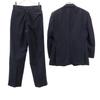Aquascutum Made In Japan Mohair Blend Suit Setup 90A4 Navy Men's Used