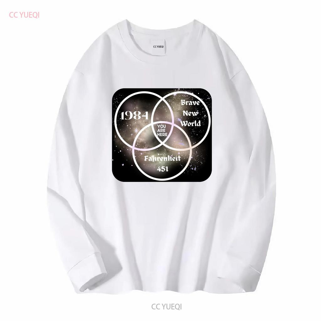 NEW LIMITED 1984 Brave World You Are Here Dystopia T Shirt long or short sleeves vintage Washed homme fashion streetwear