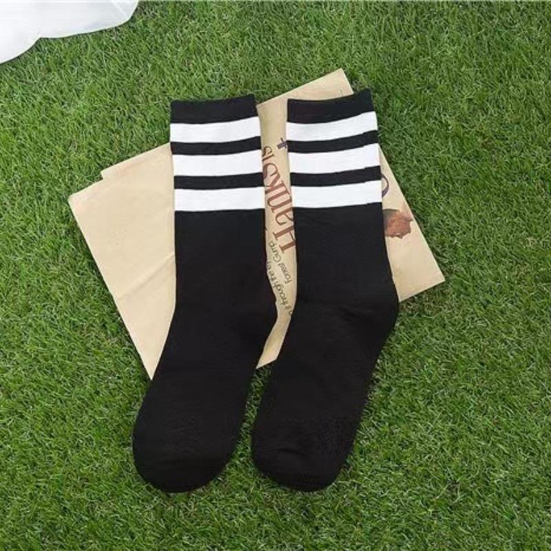 Новые мужские/женские хлопковые носки с тремя полосками, ретро, олдскул, скейт, длинные, короткие, белые, черные, зимние, классные