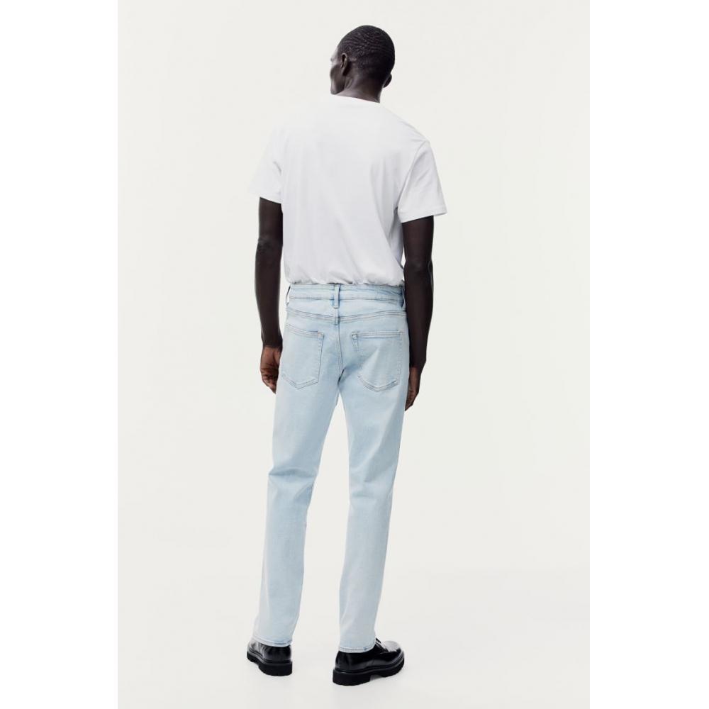 H M straigHt Regular Jeans ligHt deniM Blue