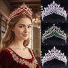 Золотая барочная корона Металлическая корона со стразами Изысканная тиара принцессы Женская