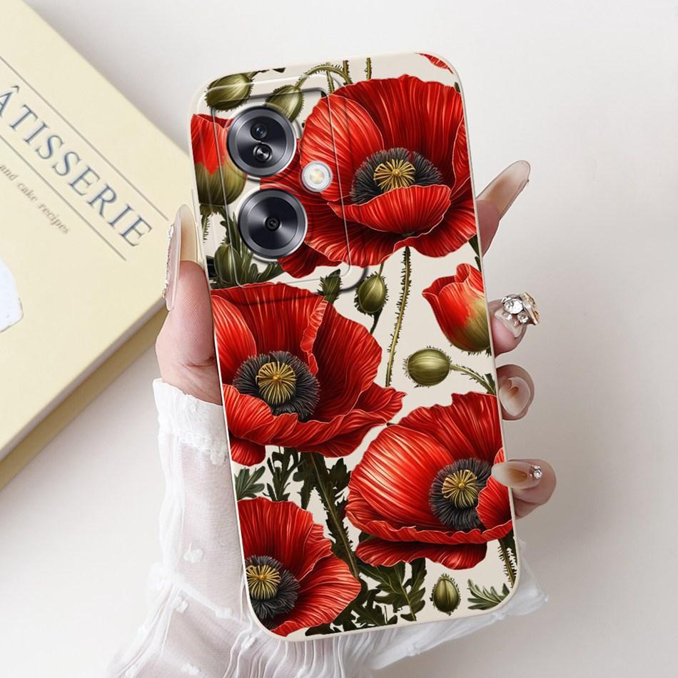 Для OPPO A79 5G Красивый Чехол для Телефона с Рисунком Розы и Бантом Для Oppo A79 5G CPH2553 CPH2557 Ударопрочные Мягкие Силиконовые Чехлы