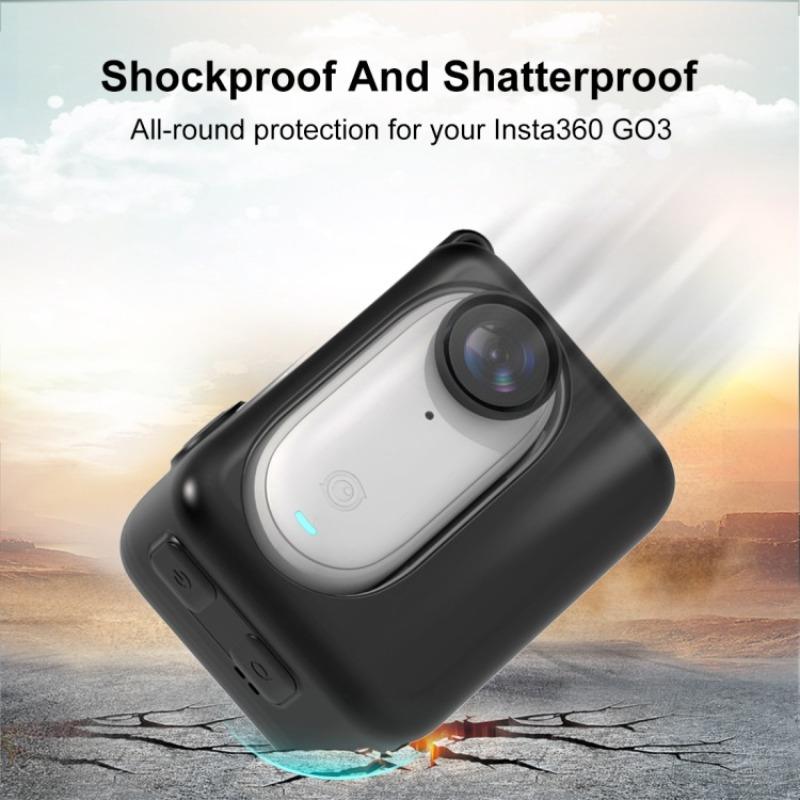 Силиконовый чехол-клетка для камеры Insta360 GO 3S с крышкой для объектива, защитный чехол для Insta360 GO3 GO3S