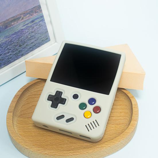 Защитный чехол для игровой консоли для Miyoo Mini Plus, силиконовый, с точным расположением отверстий, пылезащитный, противоударный, сплошной цвет, полное покрытие, водонепроницаемая защита