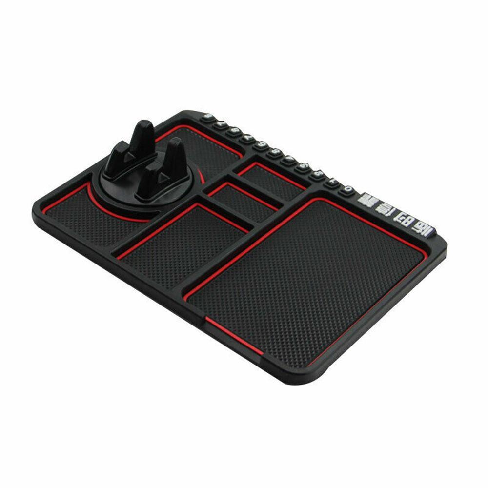 Многофункциональный нескользящий коврик для приборной панели автомобиля, держатель для телефона с GPS, силиконовый коврик для хранения карт