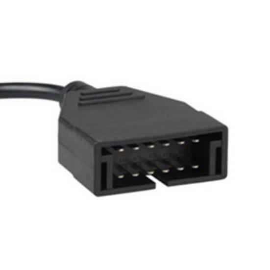 12 Pin To 16Pin OBD/OBD2 Connector Diagnostic Cable Black for Daewoo Adapter
