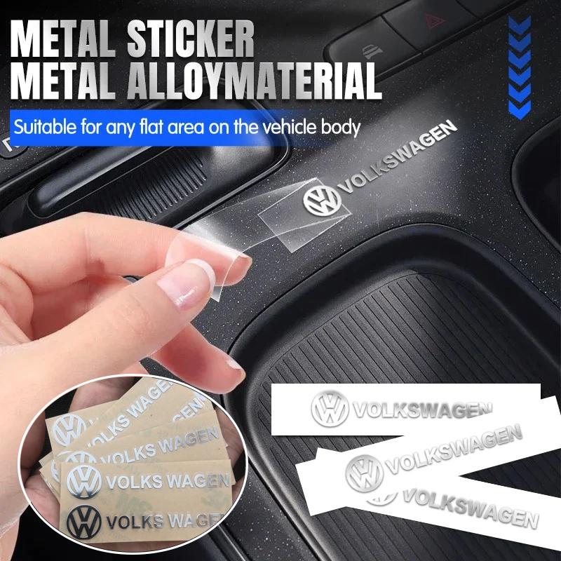 RUNTB1 Car metal creative stickers For VW Volkwagen GOLF Touran TSI TDI Beetle Scirocco Bora MK4 MK6 MK5 MK7 GTI Touareg Polo Jetta
