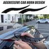 1 Pair Car Dragon Horn Decoration Personalized Vehicle Modifications 3D Horns Sticker Ornament for SUV Sedan Hatchback