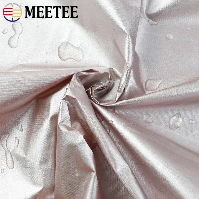 1-5Meters*148cm 190T Meetee Thin Waterproof Fabric Outdoor Sunscreen Sunshade Silver-coated Ripstop Umbrella Cloth Tent Material