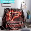 Custom Name Blanket Atlanta-Falcons Rise Up Blanket Bedding Blanket for Travel, Camping, Living Rooms, Offices, Sofas, Fan Christmas gift