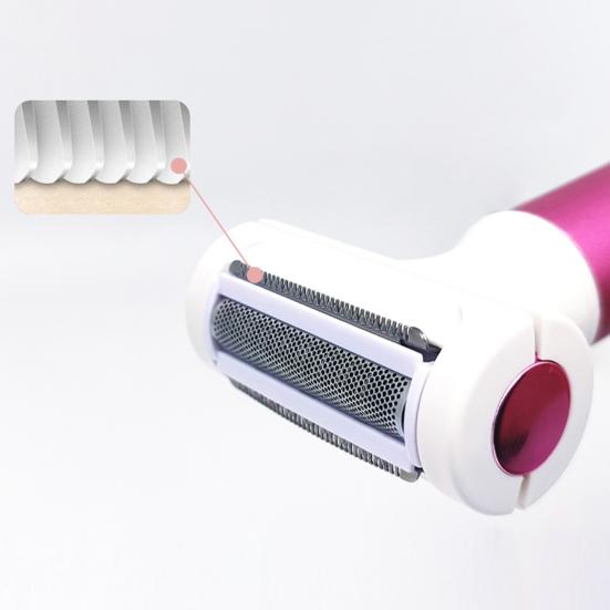 Женская электробритва с 4 головками, светодиодный дисплей, USB-зарядка, портативная