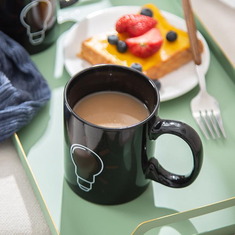 Чашка с изменением цвета лампочки Креативная керамическая чашка с изменением цвета Кофейная чашка Волшебная чашка