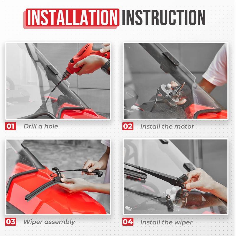 12В Электрический Стеклоочиститель Лобового Стекла Высокопроизводительный Комплект Мотора Стеклоочистителя Запасные Части Стеклоочистителей Автомобиля 12В Электродвигатель Стеклоочистители Окна